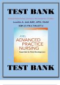 Test Bank for Advanced Practice Nursing - Essentials for Role Development 5th Edition Lucille A. Joel EdD, APN, FAAN ISBN-13;978-1-7196-4277-4.