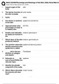 NACC EXAM Physiology and Histology of the Skin, D&D, Facial Machinery