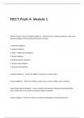 PECT PreK-4- Module 1 Test Questions with Complete and Correct Answers