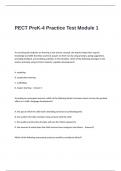 PECT PreK-4 Practice Test Module 1 Questions and Correct Answers