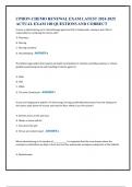 CPHON CHEMO RENEWAL EXAM LATEST 2024-2025 ACTUAL EXAM 100 QUESTIONS AND CORRECT  A nurse is administering an IV chemotherapy agent and the IV tubing leaks, causing a spill. Who is responsible for containing the chemo spill? 