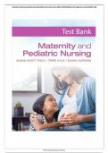 Test Bank for Maternity and Pediatric Nursing 4th Edition by Ricci, Kyle and Carman, ISBN No 9781975139766, all 30 Chapters fully Covered (NEWEST 2024)