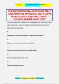 HESI RN FUNDAMENTALS EXIT EXAM 2024 / FUNDAMENTALS RN HESI EXIT 2024 ACTUAL EXAM ALL QUESTIONS AND CORRECT DETAILED ANSWER RATED 100%