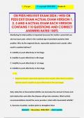 OB PEDS HESI EXIT EXAM 2024 / HESI OB PEDS EXIT EXAM ACTUAL EXAM VERSION 1, 2, 3 AND 4 ACTUAL EXAM EACH VERSION CONTAINS 110 QUESTIONS AND CORRECT ANSWERS RATED 100%