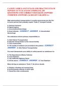 CA DMV AMBULANCE EXAM AND PRACTICE EXAM  NEWEST ACTUAL EXAM COMPLETE 250 QUESTIONS AND CORRECT DETAILED ANSWERS  (VERIFIED ANSWERS) |ALREADY GRADED A+