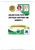 LML4801 EXAM PACK 2025  {DETAILED QUESTIONS AND ANSWERS }