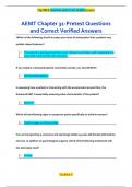 AEMT Chapter 31-Pretest Questions  and Correct Verified Answers