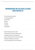 MODERNIZED NR 222 QUIZ 2 EXAM  2025 RATED A+