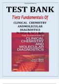 Test bank for tietz fundamentals of clinical chemistry and molecular diagnostics 7th edition by carl a burtis