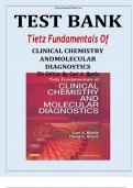 Test bank for tietz fundamentals of clinical chemistry and molecular diagnostics 7th edition by carl a burtis