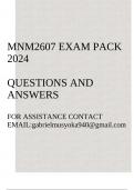 MNM2607 Exam pack 2024(Public Relations)