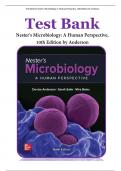 Test Bank for Nester's Microbiology: A Human Perspective, 10th Edition by Anderson ISBN NO: 9781260735505 Chapter 1-30 Complete Guide | PDF Download.