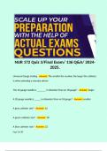 NUR 172 Quiz 3/Final Exam/ 136 Q&A/ 2024-2025.  