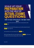 NUR 172 Quiz 3/Final Exam/ 136 Q&A/ 2024-2025.