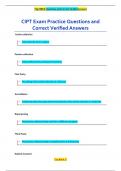 CIPT Exam Practice Questions and  Correct Verified Answers