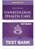 Test Bank for Gynecologic Health Care: With an Introduction to Prenatal and Postpartum Care 4th Edition ( Schuiling, 2020 ), Chapter 1-35 | Complete Guide A+