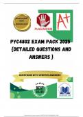 PYC4802 EXAM PACK 2025  {DETAILED QUESTIONS AND ANSWERS }