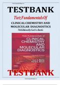 Test bank for tietz fundamentals of clinical chemistry and molecular diagnostics 7th edition by carl a burtis