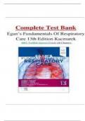 Test Bank- Egan's Fundamentals of Respiratory Care 13th Edition ( James K. Stoller, ) All Chapters 1-58|| Newest Edition