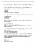 DUNPHY EXAM 2 - PRIMARY CARE TEST QUESTIONS