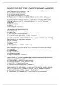 DUNPHY NEURO TEST 3 QUESTIONS AND ANSWERS