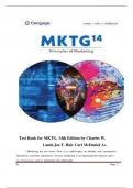 Test Bank for MKTG, 14th Edition by Charles W. Lamb 2024