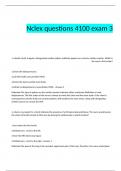 Nclex questions 4100 exam 3