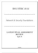 (D315) ITEC 2112 Network & Securoty Foundations - Latest FA Review Q & S 2024