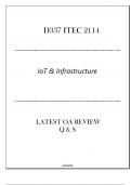 (D337) ITEC 2114 IoT & Infrastructure - Latest OA Review Q & S 2024.