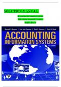 Complete Solution Manual Accounting Information Systems 15th Edition by Romney  Questions & Answers with rationales (Chapter 1-24)  ISBN:9780135572832