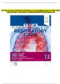 Test Bank for Egan's Fundamentals of Respiratory Care 13th Edition by James K. Stoller, Albert J. Heuer, David L. Vines, Robert L. Chatburn || 9780323931991|| All Chapters 1-58 || LATEST 2024|2025