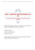 APEX + NBCRNA QUESTIONSBANK 24-25 WITH GUARANTEED ACCURATE ANSWERS