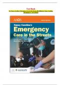 Test Bank For Nancy Caroline’s Emergency Care in the Streets, 9th Edition by Nancy Caroline, All Chapters 1 - 53 || LATEST 2024|2025