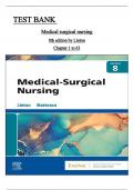 TEST BANK FOR MEDICAL-SURGICAL NURSING 8th EDITION Authors: Adrianne Dill Linton and Mary Ann Matteson ALL 63 CHAPTERS COVERED  ISBN:9780323828475