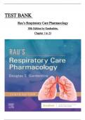 TEST BANK For Rau’s Respiratory Care Pharmacology, 10th Edition by Gardenhire, Verified Chapters 1 - 23, Complete Newest Version ISBN:9780323594639