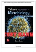 Test bank for Talaro's Foundations in Microbiology 11th Edition by Barry Chess, ISBN No; 9781260259025, all 27 Chapters Covered (NEWEST 2024)