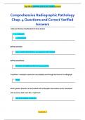 Comprehensive Radiographic Pathology  Chap. 4 Questions and Correct Verified  Answers