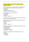 WGU D311 Microbiology Part 2 (Questions With Proper Answers)