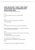 RAD 295 EXAM 1 ARRT, CQR, ASRT QUESTIONS AND ANSWERS WITH SOLUTIONS 2025