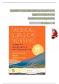 TEST BANK FOR MEDICAL SURGICAL Nursing 11TH EDITION by Ignatavicius, Workman, Rebar & Heimgartner, VERIFIED CHAPTERS 1 - 74, COMPLETE NEWEST VERSION