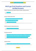 HIUS 390 Final Questions and Correct  Verified Answers