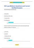 HSC 305 Midterm Questions and Correct  Verified Answers