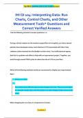 IHI QI 104: Interpreting Data: Run  Charts, Control Charts, and Other  Measurement Tools* Questions and  Correct Verified Answers