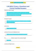 LOG BOLC Exam 1 Questions and  Correct Verified Answers