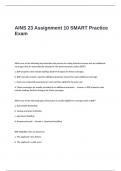 AINS 23 Assignment 10 SMART Practice Exam Questions and Answers