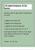 T-38C Applied Aerodynamics 68 Quiz Questions With Well Researched Answers|24 Pages