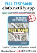 Test Bank to accompany Behavioral Neuroscience, Ninth Edition S. Marc Breedlove and Neil V. Watson