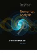 Instructor’s Solutions Manual for Prepared by Richard L. Burden Youngstown State University J. Douglas Faires Youngstown State University Australia • Brazil • Japan • Korea • Mexico • Singapore • Spain • United Kingdom • United States Numerical Analysis 9