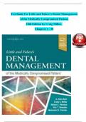 Test Bank For Little and Falace's Dental Management of the Medically Compromised Patient, 10th Edition by Craig Miller,  Chapters 1 - 30