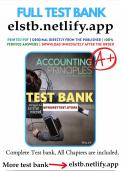  Test Bank for Accounting Principles 14th Edition Weygandt